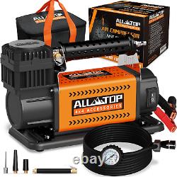 ALL-TOP Air Compressor Kit, 12V Portable Inflator 6.35CFM, Offroad Air for Truck