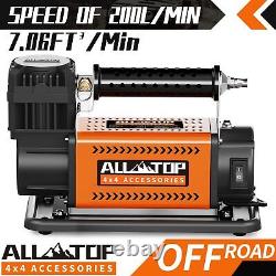 ALL-TOP Air Compressor Kit, 12V Portable Inflator 7.06CFM, Offroad Air Compressor
