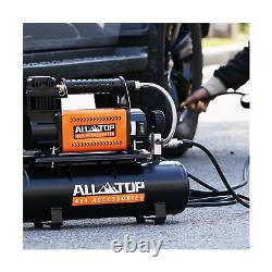ALL-TOP Air Compressor with 6L Tank Kit, 12V Portable Inflator & Oil-Free Stee