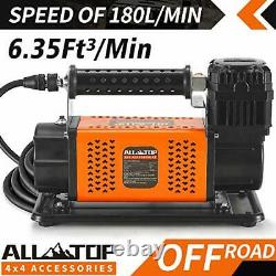 ALL-TOP Heavy Duty Portable 12V Air Compressor Kit Inflate 180L 6.35Ft³/Min Max