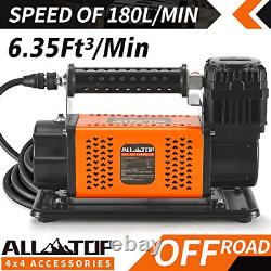 ALL-TOP Heavy Duty Portable 12V Air Compressor Kit Inflate 180L 6.35Ft³/Min Max