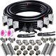 Axilyze 76pcs Air Compressor Line Kit 3/4 Inch X 200 Feet Hdpe Aluminum Black