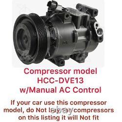 A/C Compressor Kit Fits Hyundai Accent, Kia Rio 2013-2017 HALLA/DVE12 1177324KTC