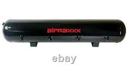 AirMaxxx Chrome 480 Air Compressors 1/2 Valves Air Ride Black 7 Switch Tank