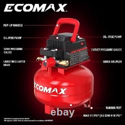Air Compressor 3 Gallon Portable Pancake Oil-free Tank with 11 PCS Accessorie