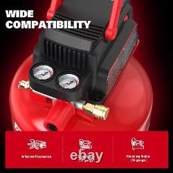 Air Compressor 3 Gallon Portable Pancake Oil-free Tank with 11 PCS Accessorie