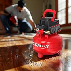 Air Compressor 3 Gallon Portable Pancake Oil-free Tank with 11 PCS Accessorie
