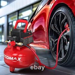 Air Compressor 3 Gallon Portable Pancake Oil-free Tank with 11 PCS Accessorie