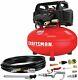 Air Compressor, 6 Gallon, Pancake, Oil-free With 13 Piece Accessory Kit