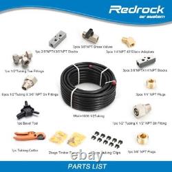 Air Compressor Accessories Kit 1/2 x 100 feet HDPE Aluminum Compressed Air