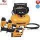 Air Compressor Combo Kit 3 Tool 18ga Brad Nailer Finish Nailer Stapler? Yellow