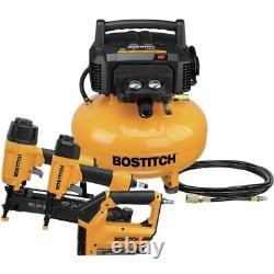 Air Compressor Combo Kit 3-Tool 1/4-inch X 15' PVC Air Hose Includes Fittings