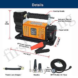 Air Compressor Kit 12V Portable 6.35CFM For SUV Truck Tire Inflator Car Air Pump