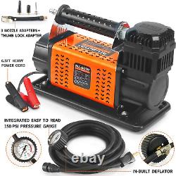 Air Compressor Kit, 12V Portable Inflator 6.35CFM, Offroad Air Compressor for Tr