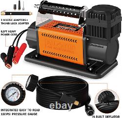 Air Compressor Kit, 12V Portable Inflator 7.06CFM, Offroad Air Compressor for Tr