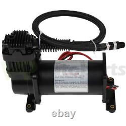 Air Compressor Kit For Train Horns Air Horn Air Suspension Black With 12V system