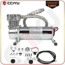 Air Compressor Kit For Train Horns Air Horn Air Suspension Kit Silver 3/8 NPT