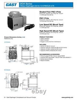 Air Compressor & Kit (Gast DOA-P701)