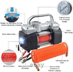 Air Compressor Kit Portable RV SUV Truck High Volume Off Road Inflate Tires NEW