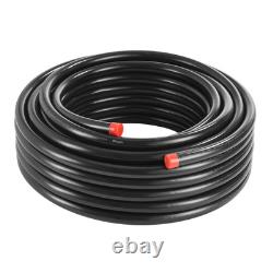 Air Compressor Line Kit 3/4'' x 100FT HDPE/Aluminum Shop Air Piping System Black