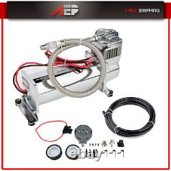 Air Compressor Permanent Magnetic Motor Hose Kit 12V 200 Psi For Train Horns