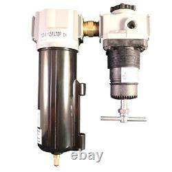 Air Compressor Pneumatic Pressure 1/2 in. Regulator Gauge 250 PSI Part Tool Kit