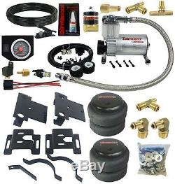 Air Helper Spring Kit No Drill Bolt On 2001 2010 Chevy GMC 3500 Load Level