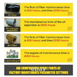 Air Oil Filter Separator Maintenance Kit for 10HP Rotary Screw Air Compressor