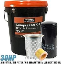 Air Oil Filter Separator Maintenance Kit for 30HP Rotary Screw Air Compressor