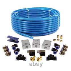 Air Piping System 1/2 In X 100 Ft Nylon Tubing with Air Push to Connect Kit