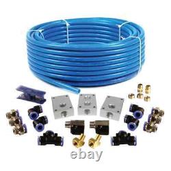 Air Piping System 1/2 In X 100 Ft Nylon Tubing with Air Push to Connect Kit