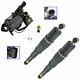 Air Ride Suspension Compressor With Dryer Rear Shock Absorber Kit Set 3pc New