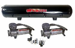 Air Ride Suspension Kit 1963 1972 Chevy C10 3/8 Valves Blk 7 Switch Bags Tank