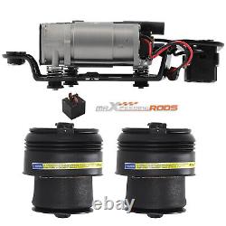 Air Suspension Compressor Kit + Rear Air Spring For BMW X5 F15 X6 F16 2013-20