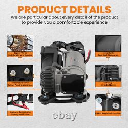 Air Suspension Compressor Kit + Rear Air Spring For BMW X5 F15 X6 F16 2013-20