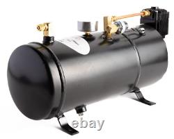 Air Tank & Compressor Kit 1g 150 Psi For Train Horns Cars/trucks Viking Horns