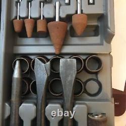 Air Tool and Accessories Kit, 71 Piece, Impact, Air Ratchet, Grinder 57 Pieces