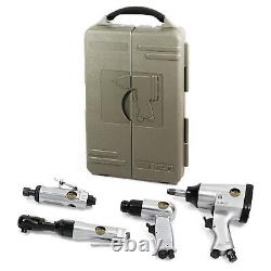 Air Tool and Accessories Kit, 71 Piece, Impact Wrench, Air Ratchet, Die Grind