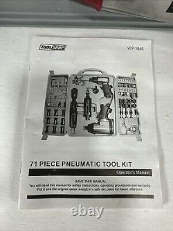 Air Tool and Accessories Kit 71 Piece Impact Wrench Air Ratchet Die Grinder