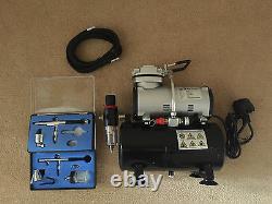 Airbrush Kit + Airbrush Compressor Air Brush Compressor (with Tank)