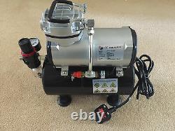 Airbrush Kit + Airbrush Compressor Air Brush Compressor (with Tank)