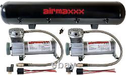 Airmaxxx 400 Pewter Air Compressors 5 Gallon Tank 150/180 psi Air Suspension Kit