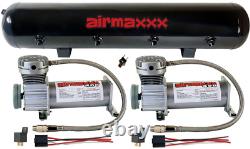 Airmaxxx 400 Pewter Air Compressors 5 Gallon Tank 150/180 psi Air Suspension Kit