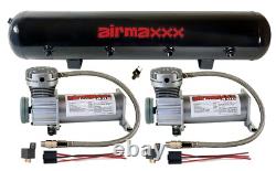 Airmaxxx 400 Pewter Air Compressors 5 Gallon Tank 150/180 psi Air Suspension Kit