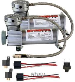 Airmaxxx 400 Pewter Air Compressors 5 Gallon Tank 150/180 psi Air Suspension Kit