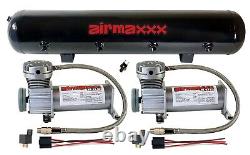 Airmaxxx 400 Pewter Air Compressors 5 Gallon Tank 150/180 psi Air Suspension Kit