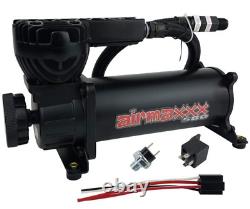 Airmaxxx Black 480 Air Compressor 150 psi Off with Air Filter Relocate Kit