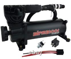 Airmaxxx Black 480 Air Compressor 150 psi Off with Air Filter Relocate Kit