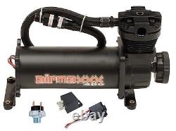 Airmaxxx Black 480 Air Compressor 150 psi Off with Air Filter Relocate Kit