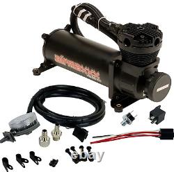 Airmaxxx Black 480 Air Compressor 200 psi Off with Air Filter Relocate Kit